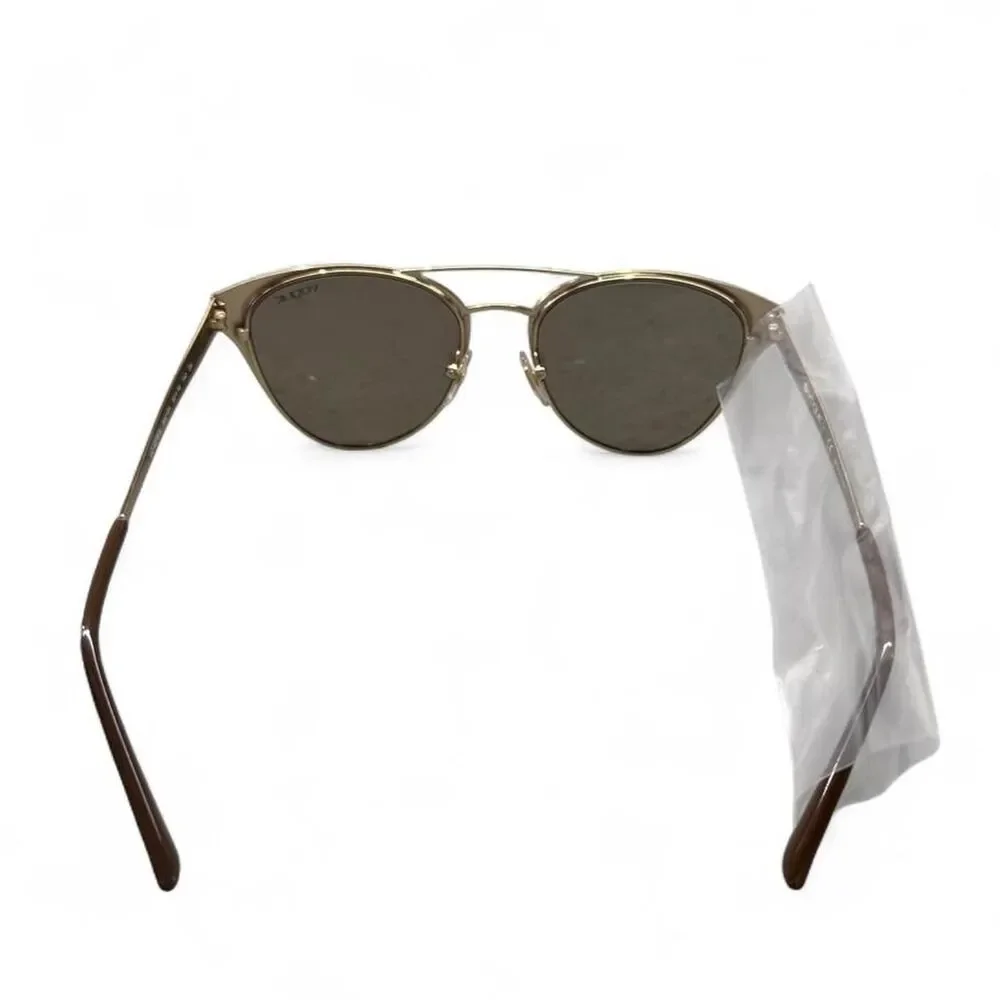 Vogue Women's Brown and Gold Mirror Lens Sunglasses Brand New